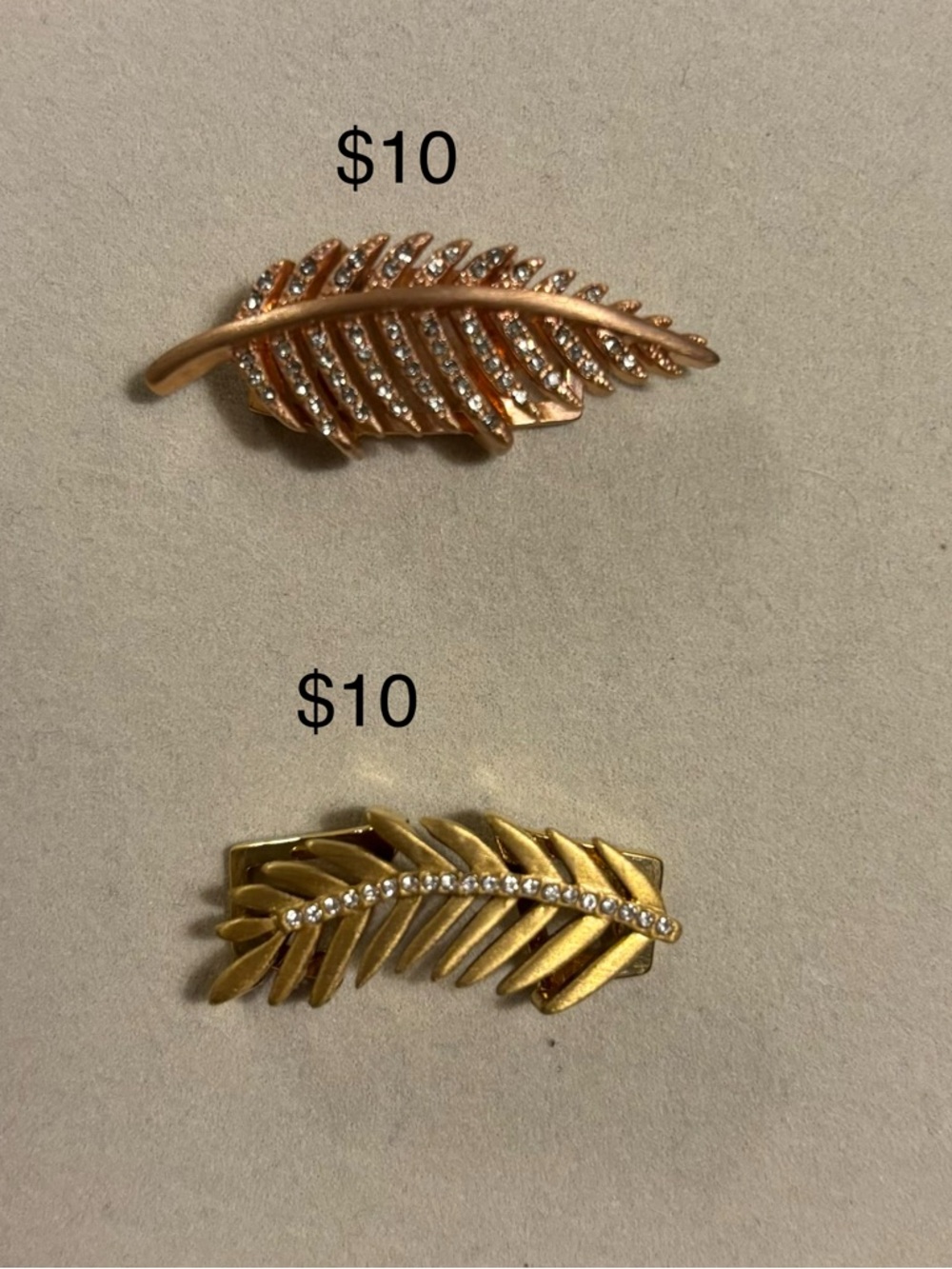 KEEP Collective Gold and Rose Gold Feather Charms
